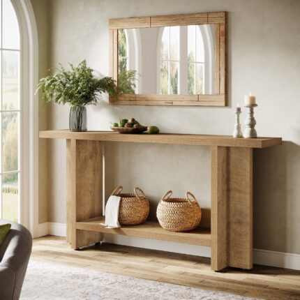 Tiwata 59" Farmhouse Console Table – Sofa & Hallway Table