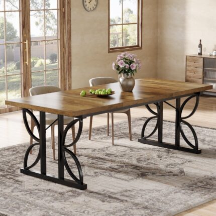 Tiwata 70.8" Rectangular Dining Table – Kitchen Table for 6